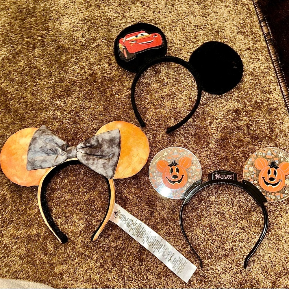 3 Mickey Mouse inspired ears. Pre loved